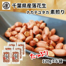 【ふるさと納税】 ＼最短7営業日以内発送／ 落花生 素煎り 120g 入 × 6袋 薄皮付 千葉 ピーナッツ 千葉県産 マメ 豆 ナッツ おつまみ ビール に合う おやつ 小分け 個包装 贈答 ギフト プレゼント 送料無料 千葉県 旭市 株式会社ヤマハン