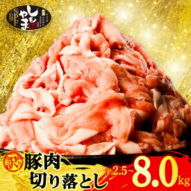 【ふるさと納税】 豚切り落とし 訳あり 約 2.5 kg 約 5.5 kg 約 8.0 kg 豚肉薄切り 豚肉 切り落とし 小分け 250g 真空パック 国産 豚 肉 豚こま 豚こま肉 こま肉 豚小間 小間 ぶた niku 切落し 切り落し 送料無料 冷凍 SPF SPF豚 しもやまSPF 千葉県 旭市 有限会社 下山農場