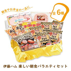 【ふるさと納税】伊藤ハム　楽しい朝食バラエティセット 〈ソーセージ ハム 6種類 ギフト 肉加工品 肉 詰め合わせ アルトバイエルン ポークビッツ チーズイン 朝のフレッシュロースハム ロースハム フランクフルト 朝食 おかず お弁当 ごはん お届け日指定不可〉