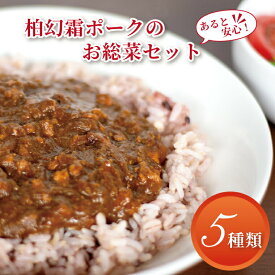 【ふるさと納税】柏幻霜ポークのあると安心お惣菜セット 豚肉 惣菜 冷凍食品 詰め合わせ セット 冷凍 カレー プルコギ 肉巻き おにぎり もつ煮 肉 国産 千葉県産 柏市産 美味しい おすすめ 産地直送 おかず 霜降り ポーク 料理