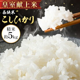 【ふるさと納税】【令和7年産】長狭米こしひかり 精米 5kg 中村米店 《30日以内に出荷予定(土日祝除く)》米 ご飯 こしひかり
