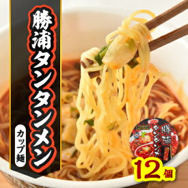 【ふるさと納税】勝浦タンタンメンカップ麺(1ケース12個入)【1285537】
