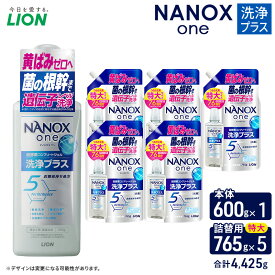 【ふるさと納税】NANOXone洗浄プラス（本体1・替特大5）洗剤 ナノックス セット ライオン 洗濯 洗濯洗剤 液体洗剤 日用品 消耗品 詰め替え 除菌 消臭 抗菌 ギフト 石鹸 衣類用 詰め合わせ