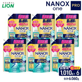 【ふるさと納税】NANOXonePRO（詰め替え用超特大×6個）洗剤 ナノックス セット ライオン 洗濯 洗濯洗剤 液体洗剤 日用品 消耗品 詰め替え 除菌 消臭 抗菌 ギフト 石鹸 衣類用 詰め合わせ