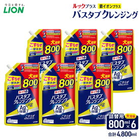 【ふるさと納税】ルックプラス　バスタブクレンジング銀イオンプラス　スカッシュシトラスの香り（詰め替え大×6個）おふろ用 詰替 日用品 消耗品 お風呂用洗剤 バスタブ洗剤 詰め替え用 銀イオン配合 除菌