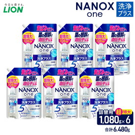 【ふるさと納税】NANOXone洗浄プラス（替超特大6）洗剤 ナノックス セット ライオン 洗濯 洗濯洗剤 液体洗剤 日用品 消耗品 詰め替え 除菌 消臭 抗菌 ギフト 石鹸 衣類用 詰め合わせ