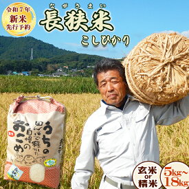 【ふるさと納税】《令和7年産 新米 先行予約》田代農園『長狭米コシヒカリ（一等米）』 選べる 玄米／精米 5kg～18kg　[0015-0062]