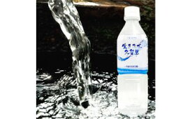 【ふるさと納税】平成の名水 天然水 500ml ペットボトル 24本 送料無料 弱アルカリ性 無添加 天然水 平成の名水百選 生きた水 久留里 水 (深井戸水) 軟水 きみつ 君津市 千葉県