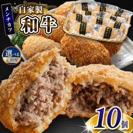【ふるさと納税】 楽天限定 ★ 自家製 和牛 メンチカツ 10個 肉総菜 国産 和牛 お肉屋さんの手作り セット 詰合せ | かずさ和牛工房 メディアで紹介 自家製 ジュ―シー 上総和牛 牛肉 メンチ お惣菜 揚げ物 お弁当 おつまみ 千葉県 君津市 きみつ