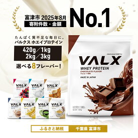 【ふるさと納税】プロテイン VALX ホエイプロテイン バルクス ホエイ 1kg 2kg 3kg 420g フレーバー 人気 国産 筋トレ トレーニング フィットネス 美容 健康 チョコレート ベリー ヨーグルト カフェオレ プロテイン 女性 プロテイン