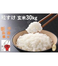 【ふるさと納税】こだわり 粒すけ 玄米 30kg / お米 つぶすけ 30kg 厳選 米 ごはん ご飯 産地直送