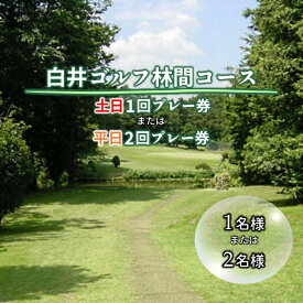 【ふるさと納税】ゴルフプレー券 白井ゴルフ林間ショートコース 9ホール 平日・休日 プレー券 お一人様でも回れるゴルフ場