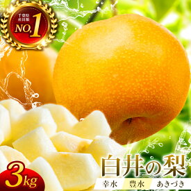 【ふるさと納税】先行予約 幸水 豊水 あきづき 3kg 選べる品種 千葉県 白井市 白井の梨 2026年発送 ※お届け日指定不可 家庭用 贈答用 予約 農家直送 採りたて もぎたて 新鮮 果汁たっぷり 甘い みずみずしい 美味しい おすすめ