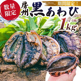 【ふるさと納税】 【先行受付 2026年5月～9月初旬発送予定】【数量限定】房州黒あわび 1kg（4～5枚） 千葉県 南房総市 あわび 貝類 特産品 海産物 お刺身 踊り焼 ギフト ご褒美 おつまみ お取り寄せ グルメ 送料無料