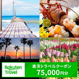 【ふるさと納税】千葉県南房総市の対象施設で使える楽天トラベルクーポン 寄付額250,000円【75,000円分クーポン】 千葉県 南房総市 楽天 トラベル 旅行 観光 ドライブ 海鮮 魚介 伊勢海老 あわび サザエ フラワー サイクリング 道の駅 送料無料