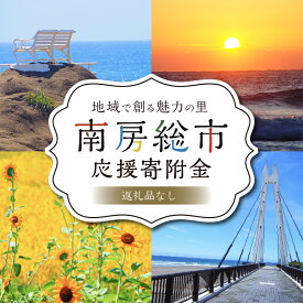 【ふるさと納税】（返礼品なし）地域で創る魅力の里・南房総市　応援寄附金 地域応援 寄附 協力 千葉県