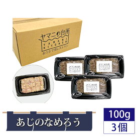 【ふるさと納税】あじのなめろう 300g（100g×3個セット）九十九里 郷土料理 千葉県産アジ使用 アジ あじ 鯵 丼 おつまみ 丼ぶり あて 惣菜 漁師飯 添加物不使用 急速冷凍 冷凍 千葉県 匝瑳市