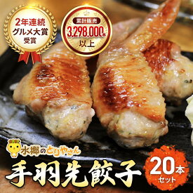 【ふるさと納税】2年連続グルメ大賞受賞 ! 手羽先餃子20本セット/ 水郷のとりやさん【 ふるさと納税 人気 おすすめ ランキング もも むね肉 肉 とりにく 鳥 鳥肉 お肉 食品 セット 専門店 詰合せ 詰め合わせ 詰合 千葉県 香取市 送料無料 】KTRJ001