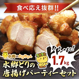 【ふるさと納税】水郷どりの唐揚げパーティーセット（ドドーンと1.7kg）【 ふるさと納税 人気 おすすめ ランキング 唐揚げ からあげ 唐揚 パーティー セット おつまみ おかず お取り寄せグルメ おすすめ 惣菜 お惣菜 食品 千葉県 香取市 送料無料 】KTRJ007