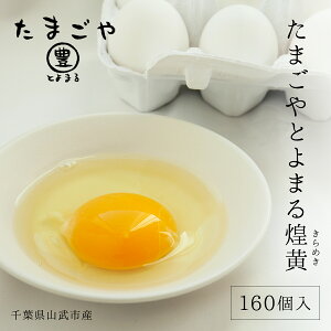 【ふるさと納税】たまごやとよまる 煌黄160個入 SMAS003/ ふるさと納税 たまご 卵 玉子 煌黄 きらめき 玉子料理 ケーキ作り お菓子作り 製菓材料 千葉県 山武市