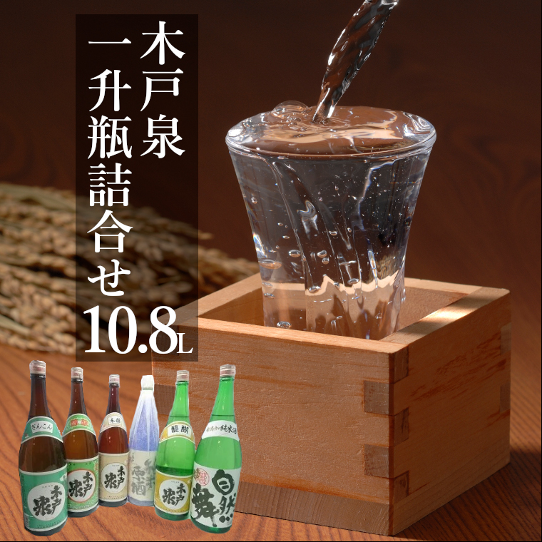 在庫処分】 日本酒-【ふるさと納税】 日本酒 詰め合わせ 6本 原酒 純米 1升 木戸泉