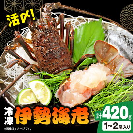 【ふるさと納税】刺身用活〆冷凍伊勢海老420g_ 美味しい 人気 高級 伊勢海老 海老 エビ 海鮮 【配送不可地域：離島】【1607614】