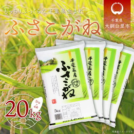 【ふるさと納税】【新米先行受付】令和6年産 千葉県産「ふさこがね」20kg（5kg×4袋） お米 20kg 千葉県産 大網白里市 ふさこがね 米 精米 こめ 送料無料 A005