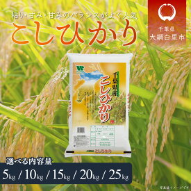 【ふるさと納税】【新米】令和7年産 千葉県産「コシヒカリ」選べる 5kg〜20kg（5kg×1袋〜4袋）お米 千葉県産 大網白里市 米 精米 こめ 白米 ご飯 千葉県産米 10kg 15kg 20kg 10キロ 15キロ 20キロ