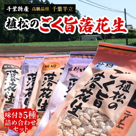 【ふるさと納税】千葉特産　高級品種[千葉半立]植松のごく旨落花生　4種詰め合わせセット【配送不可地域：離島・沖縄県】【TAKF053】