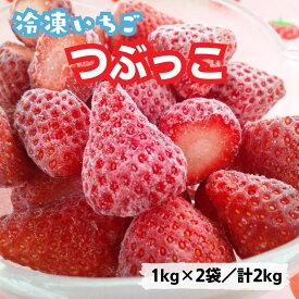 【ふるさと納税】 冷凍完熟いちご「つぶっこ」 2kg いちご 苺 冷凍 完熟 イチゴ ストロベリー 冷凍 シャーベット アイス デザート 果物 甘い 酸味 フレッシュ 完熟いちご スムージー 氷苺 まるごと 千葉県 東庄町