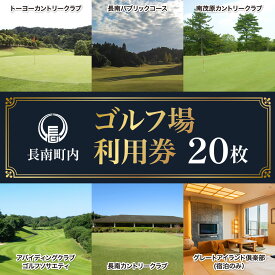 【ふるさと納税】 【長南町内】ゴルフ場利用券20枚　ふるさと納税 ゴルフ利用券 共通利用券 千葉 長南町 送料無料 CNR011