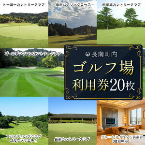 【ふるさと納税】 【長南町内】ゴルフ場利用券20枚 ふるさと納税 ゴルフ利用券 共通利用券 千葉 長南町 送料無料 CNR011