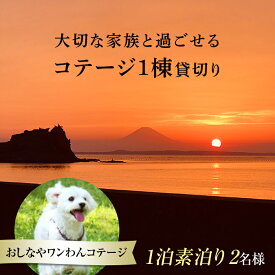 【ふるさと納税】1棟貸切りおしなやワンわんコテージ1泊素泊り2名様宿泊券 ／ 旅行 ペット同伴 ドッグラン 犬 猫 千葉県 F22X-025