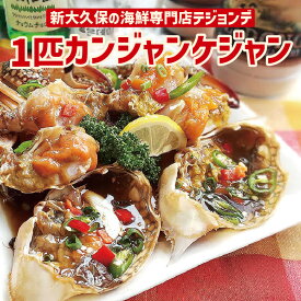 【ふるさと納税】1匹カンジャンケジャン 韓国料理 本場の味 海鮮 韓国 コリアンタウン 新宿 新大久保 カニ 蟹 かに 渡り蟹 まるごと 丸ごと 特製 醤油漬け 冷凍 伝統料理 家庭料理 おかず 0110-002-S06