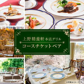 【ふるさと納税】【上野精養軒本店 グリル】コースチケット (ペア) 食事券 精養軒 ランチ ディナー ペア フランス料理 コース料理 チケット グルメ 食事 料理 関東 東京 上野