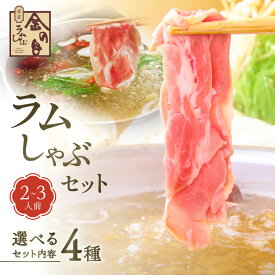 【ふるさと納税】【銀座ラムしゃぶ金の目】ラムしゃぶセット（2〜3人前）《 選べるセット内容4種 》 肉 ラム ラム肉 しゃぶしゃぶ しゃぶしゃぶ肉 ラムしゃぶ ラーメンセット 高級 ギフト プレゼント ご褒美