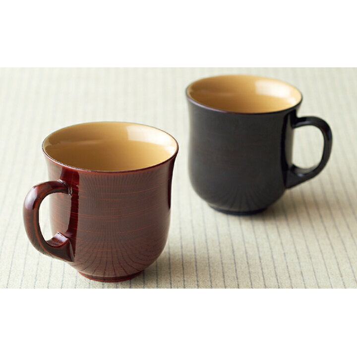楽天市場 ふるさと納税 すみだモダン 安宅漆工店 本漆塗マグカップ スプーンペアセットn 食器 東京都墨田区