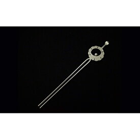 【ふるさと納税】かんざし 平打ち簪 銀製 雪輪に月うさぎ かざり工芸三浦 髪飾り ヘアアクセサリー 和装 普段使い アクセサリー 民芸品 工芸品 伝統工芸品 おしゃれ かわいい 東京 東京都 墨田区