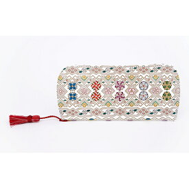 【ふるさと納税】【文庫屋大関】メガネケース　花菱【皮革工芸品】 ファッション小物 民芸品 　お届け：発送可能時期より順次配送