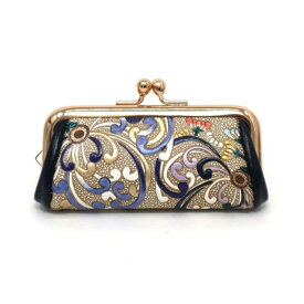 【ふるさと納税】【文庫屋大関】印鑑ケース　乱菊＜青紫＞【皮革工芸品】 ファッション小物 民芸品 　お届け：発送可能時期より順次配送