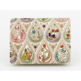 【ふるさと納税】箱まち 小銭入れ 花と猫ミックス 文庫屋大関 コインケース 財布 ミニ財布 手のひらサイズ 小さい財布 小さい レディース 本革 牛革 革 パスケース カード 収納 工芸品 雑貨 かわいい 花 猫 グッズ 日本製 東京　お届け：発送可能時期より順次配送