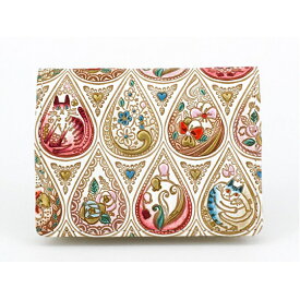 【ふるさと納税】【文庫屋大関】箱まち小銭入れ　花と猫＜ローズ＞【皮革工芸品】 ファッション小物 財布 民芸品 　お届け：発送可能時期より順次配送