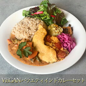 【ふるさと納税】【冷凍】VEGANバラエティインドカレーセット　【 カレー 本格的 インド 総菜 レトルト 冷凍 ヴィーガン ベジタリアン 植物性素材だけ インドカレー 辛味は控え目 】