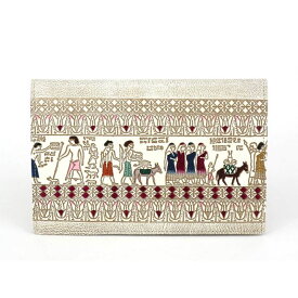 【ふるさと納税】【文庫屋大関】パーソナルホルダー　エジプトNo.6【皮革工芸品】 雑貨 日用品 ブックカバー パスポートケース 貴重品入れ マルチケース シンプル 和風 革小物 　お届け：発送可能時期より順次配送