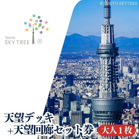 【ふるさと納税】【有効期限：2024年12月31日】東京 スカイツリー 展望台 入場引換券 天望デッキ ・ 天望回廊セット券 大人 1枚 有効期間 6ヶ月 （2024.7.1～2024.12.31） TOKYO SKYTREE 墨田区　【 観光 お出かけ 】　お届け：2024年6月25日～6月30日