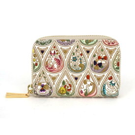 【ふるさと納税】【文庫屋大関】ファスナー 小銭入れ 花と猫＜ミックス＞【皮革工芸品】財布 牛革 コンパクト 東京　お届け：発送可能時期より順次配送