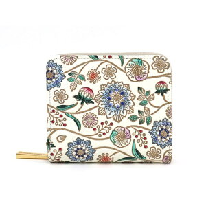 【ふるさと納税】【文庫屋大関】二つ折りファスナーミニ財布 ダリア<コバルトブルー>【皮革工芸品】財布 二つ折り 小物 お札 カード 小銭 コンパクト 牛革 手作り 日本製 墨田区 東京都