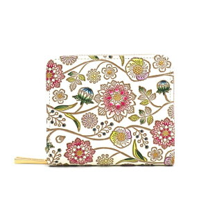 【ふるさと納税】【文庫屋大関】二つ折りファスナーミニ財布 ダリア<ベリーピンク>【皮革工芸品】財布 二つ折り 小物 お札 カード 小銭 コンパクト 牛革 手作り 日本製 墨田区 東京都