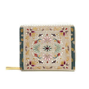 【ふるさと納税】【文庫屋大関】二つ折りファスナーミニ財布 黄金のタピ【皮革工芸品】財布 二つ折り 小物 お札 カード 小銭 コンパクト 牛革 手作り 日本製 墨田区 東京都 お届け:発送