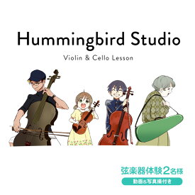 【ふるさと納税】弦楽器体験2名（動画&写真撮影付き） ヴァイオリン バイオリン チェロ 弦楽器 体験 初心者 レッスン